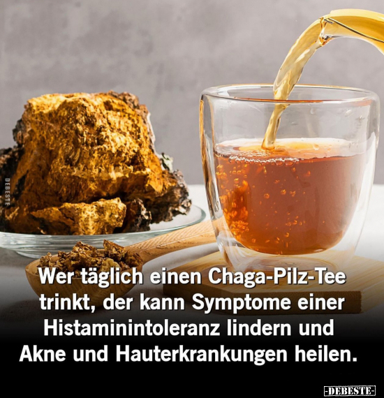Wer täglich einen Chaga-Pilz-Tee trinkt, der kann Symptome.. - Lustige Bilder | DEBESTE.de