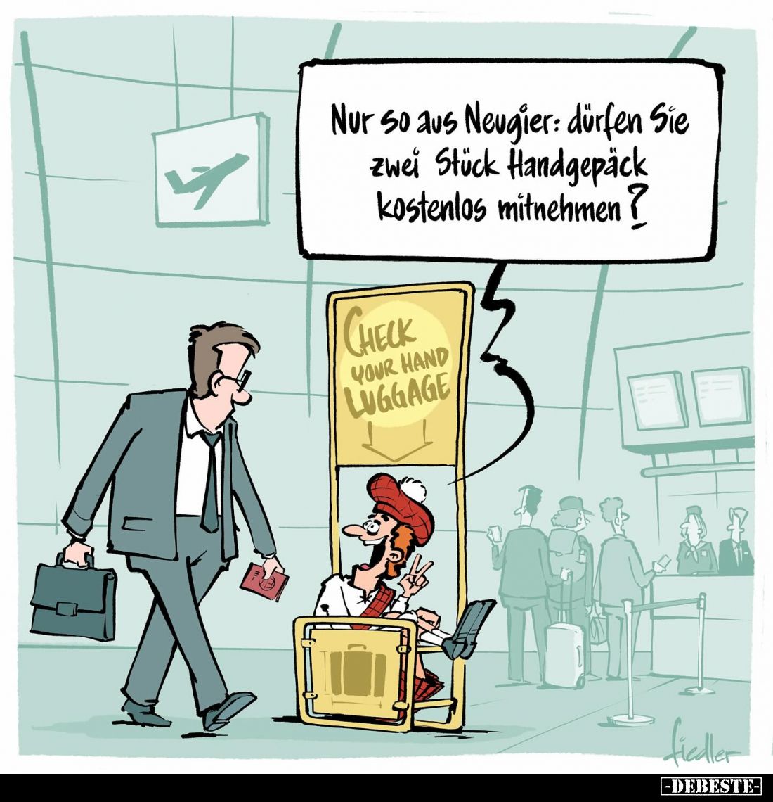 Nur so aus Neugier: dürfen Sie zwei Stück Handgepäck kostenlos mitnehmen?