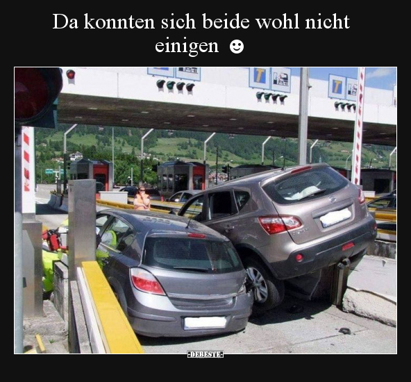 Da konnten sich beide wohl nicht einigen ☻