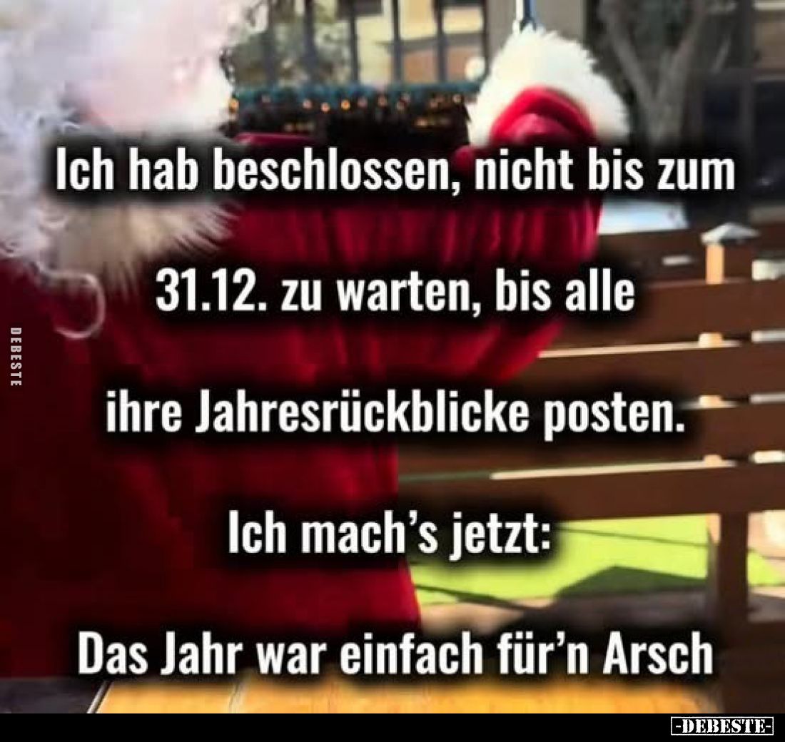 Ich hab beschlossen, nicht bis zum 31.12. zu warten, bis alle ihre Jahresrückblicke posten.
Ich mach's jetzt: Das Jahr war e...