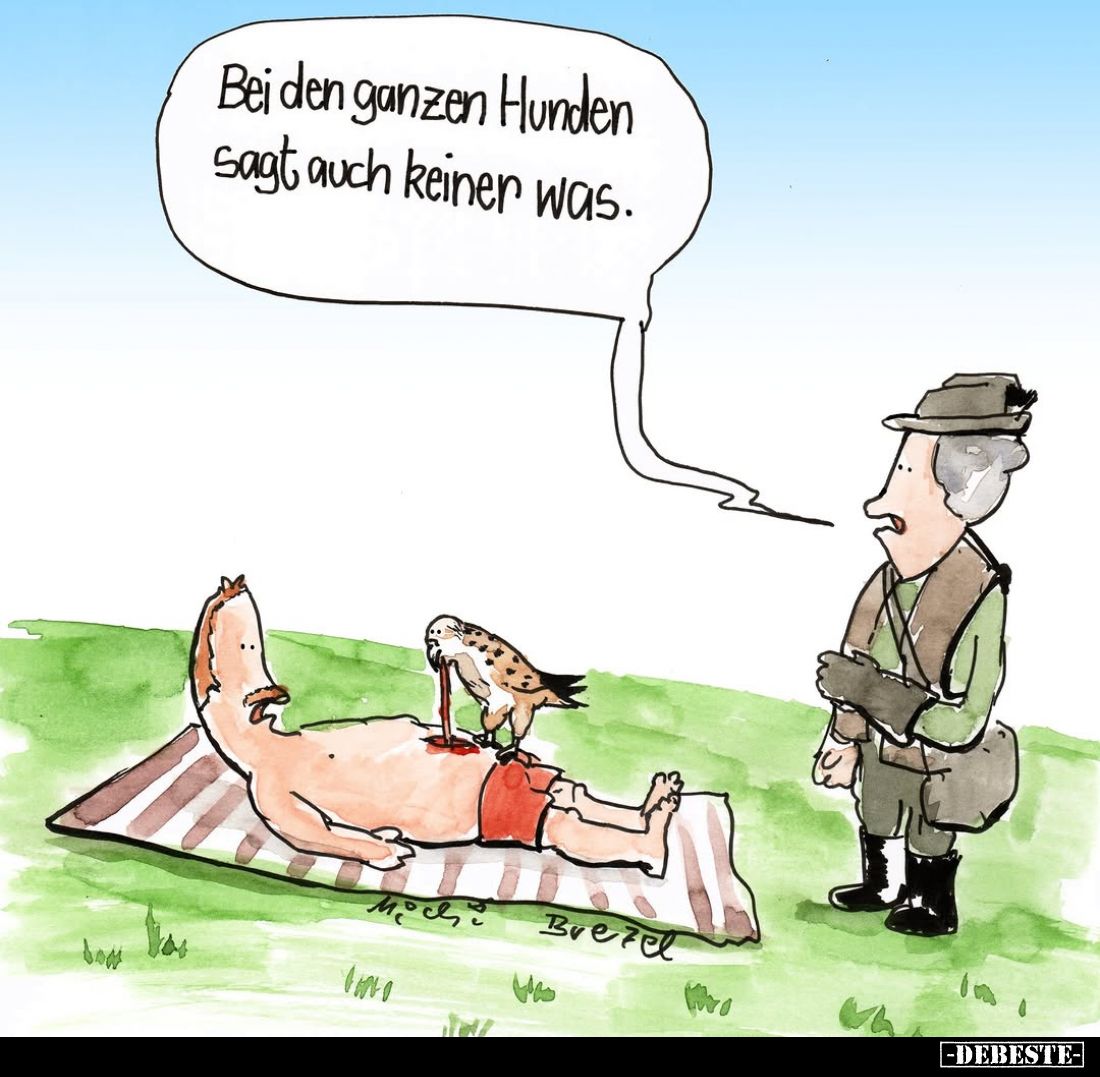 Bei den ganzen Hunden sagt auch keiner was.