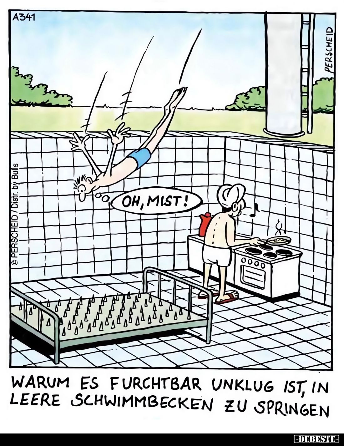 Warum es furchtbar unklug ist, in leere Schwimmbecken zu springen.