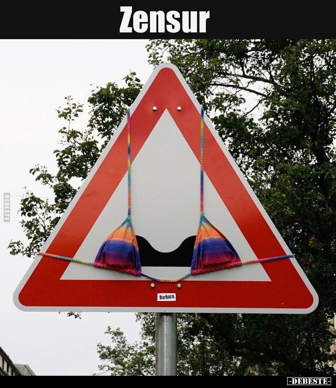 Zensur.