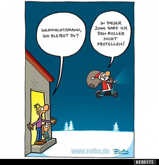 Weihnachtsmann, wo bleibst du?.. - Lustige Bilder | DEBESTE.de