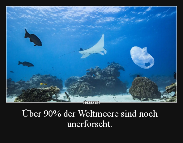 Über 90% der Weltmeere sind noch unerforscht... - Lustige Bilder | DEBESTE.de