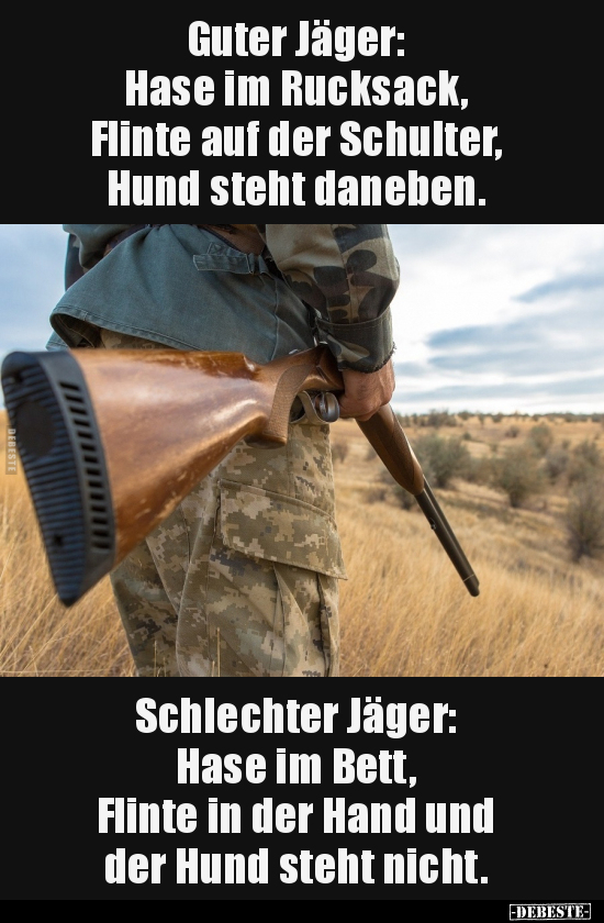 Guter Jäger: Hase im Rucksack.. - Lustige Bilder | DEBESTE.de