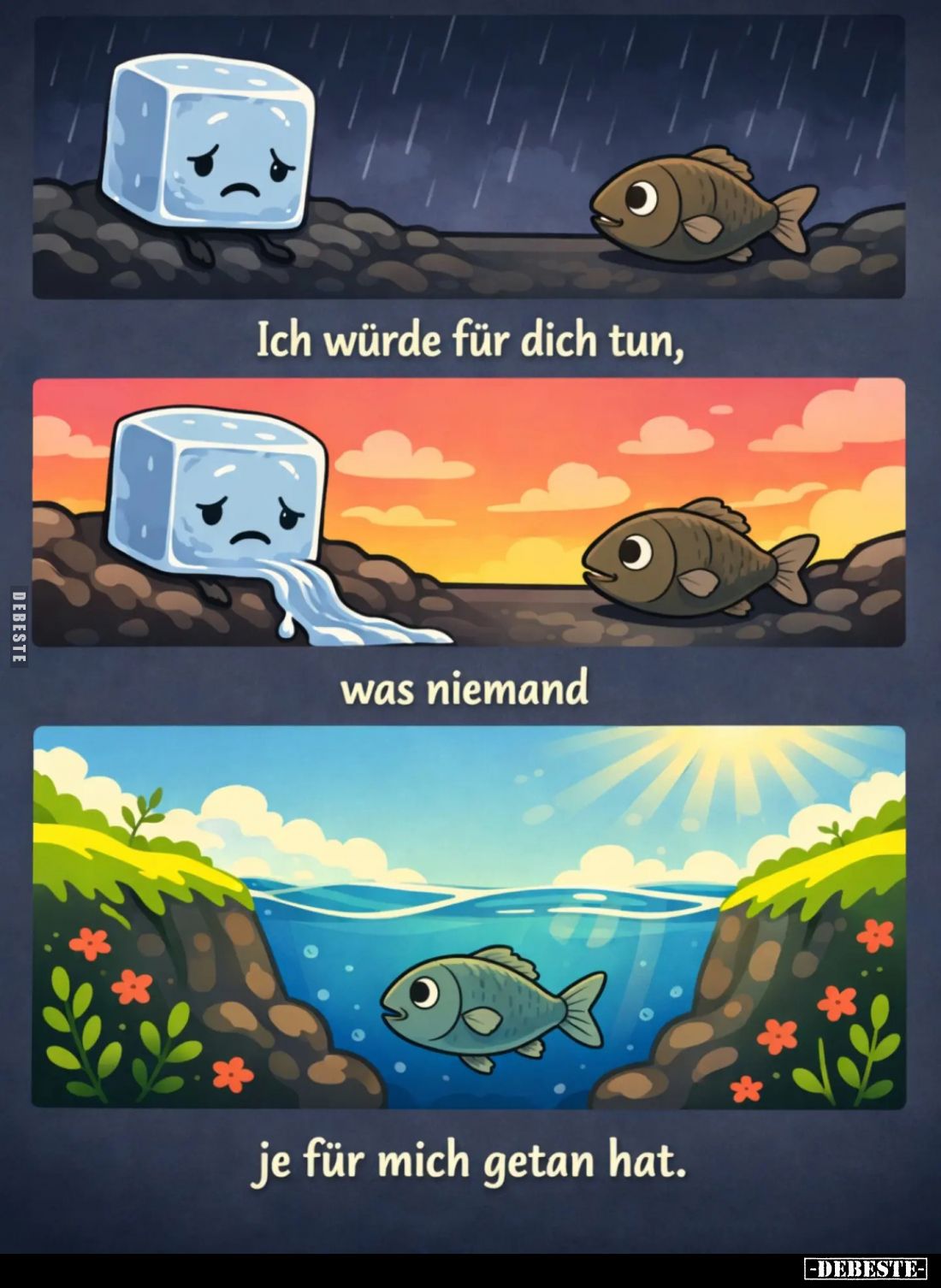 Ich würde für dich tun,
was niemand
je für mich getan hat.