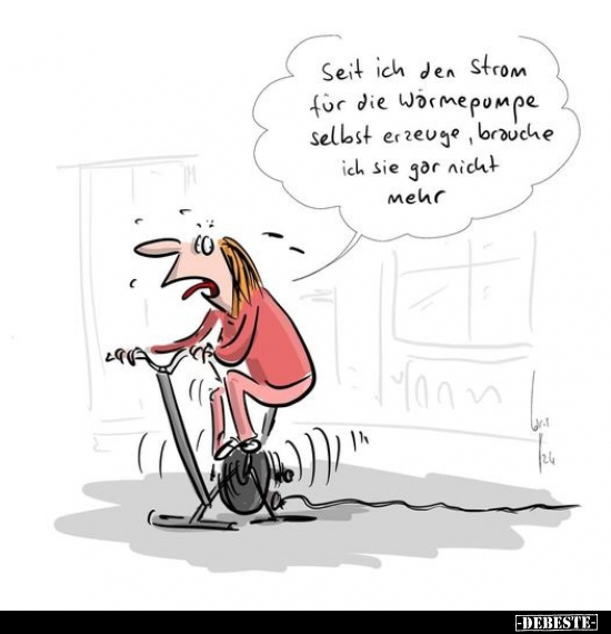 Seit ich den Strom für die Wärmepumpe.. - Lustige Bilder | DEBESTE.de