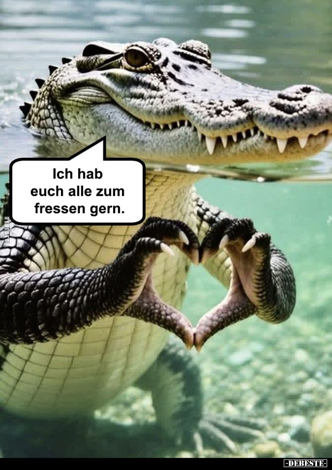 Ich hab euch alle zum Fressen gern.