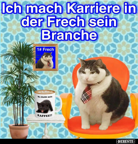 Ich mach Karriere in der Frech sein Branche.. - Lustige Bilder | DEBESTE.de