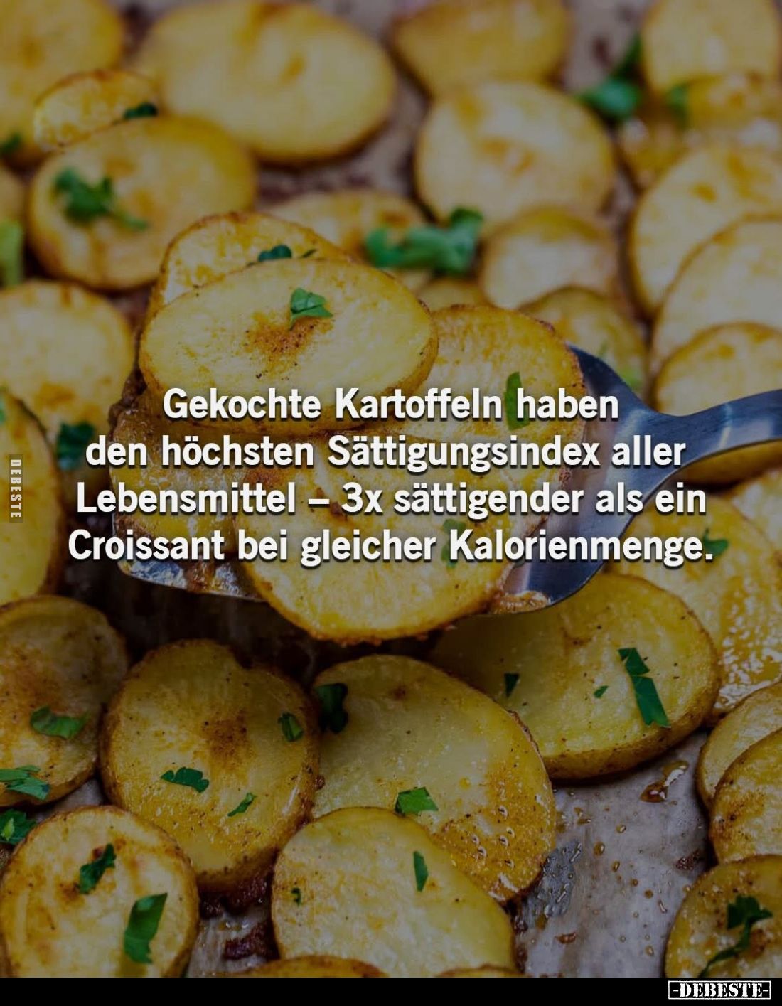 Gekochte Kartoffeln haben den höchsten Sättigungsindex aller Lebensmittel – 3x sättigender als ein Croissant bei gleicher Kal...