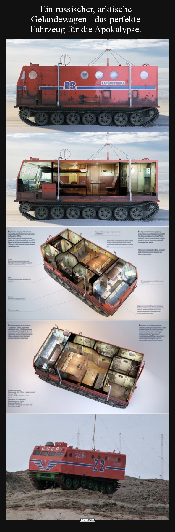 Ein russischer, arktische Geländewagen - das perfekte..
