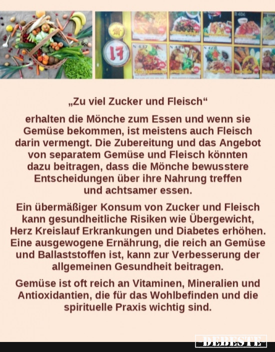 Zu viel Zucker und Fleisch - Lustige Bilder | DEBESTE.de