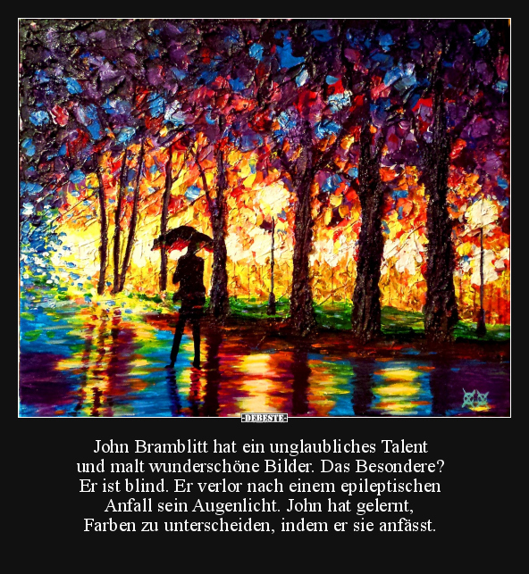 John Bramblitt hat ein unglaubliches Talent.. - Lustige Bilder | DEBESTE.de