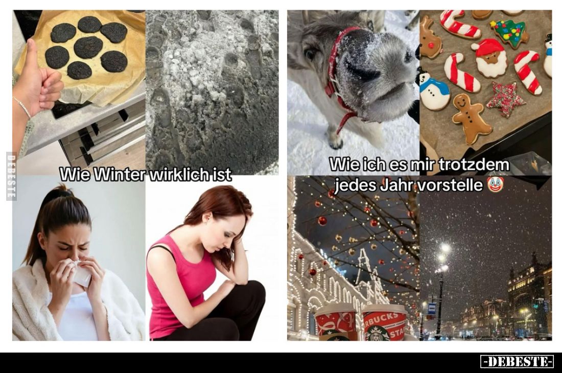 Wie Winter wirklich ist
-
Wie ich es mir trotzdem jedes Jahr vorstelle