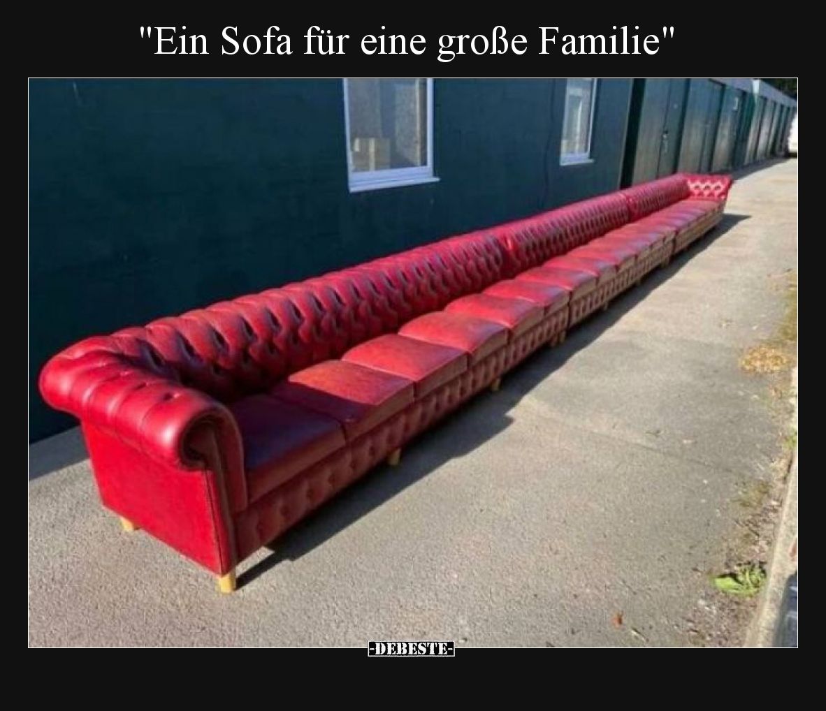 Ein Sofa für eine große Familie