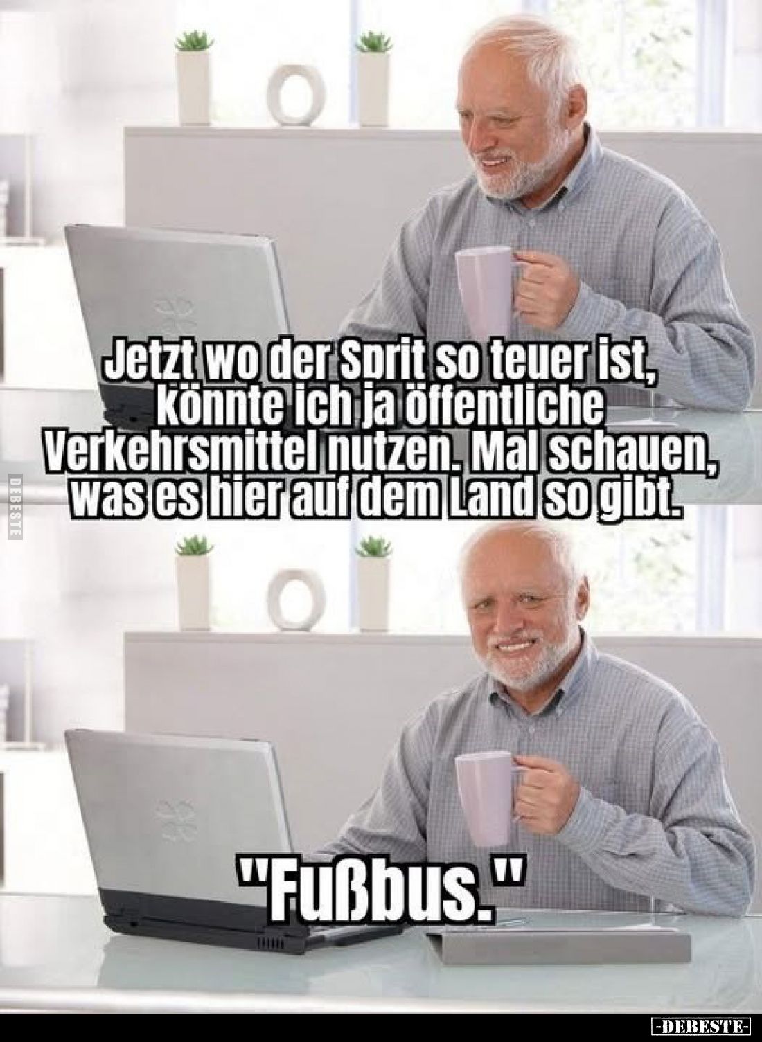 Jetzt wo der Sprit so teuer ist, könnte ich ja öffentliche Verkehrsmittel nutzen. Mal schauen, was es hier auf dem Land so gi...