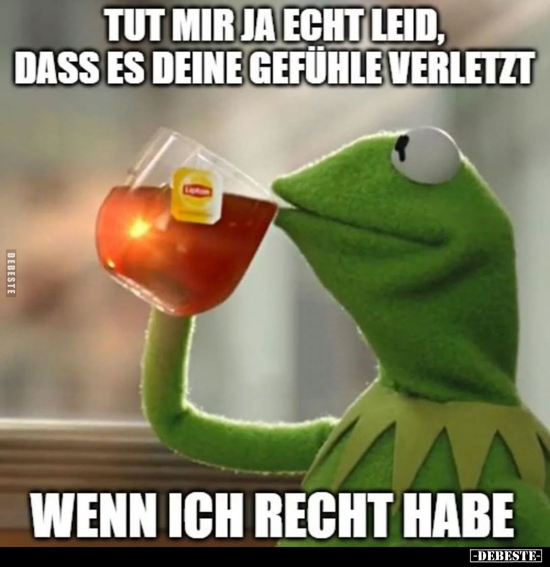 Tut mir ja echt leid, dass es deine Gefühle verletzt
wenn ich Recht habe.