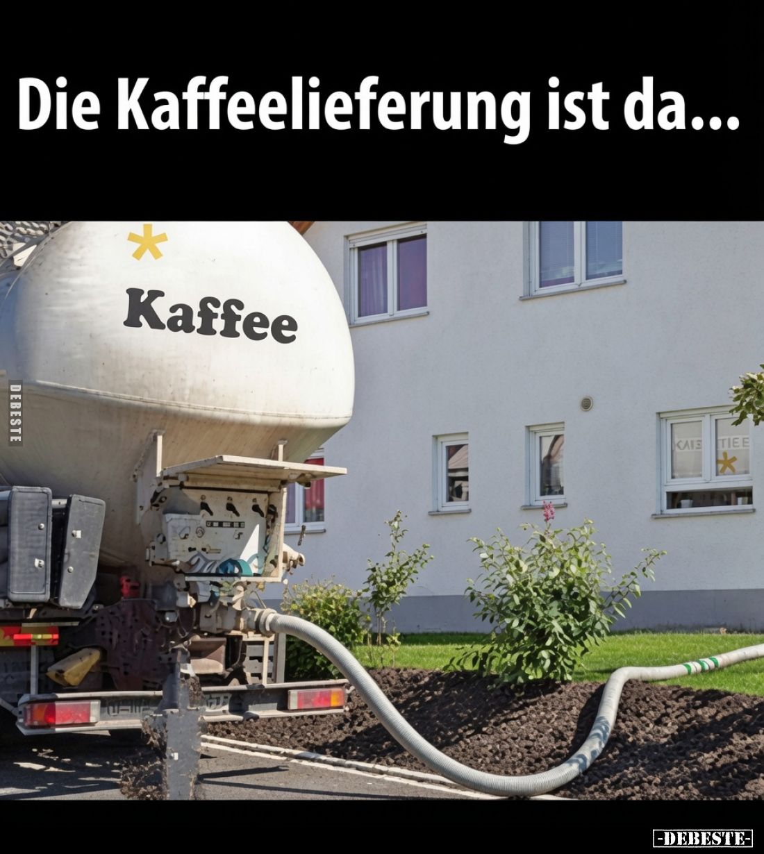 Die Kaffeelieferung ist da...