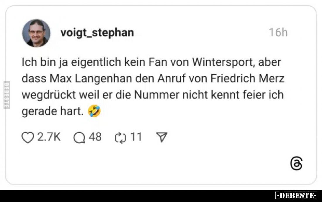Ich bin ja eigentlich kein Fan von Wintersport, aber dass.. - Lustige Bilder | DEBESTE.de