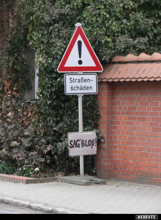 Straßenschäden..