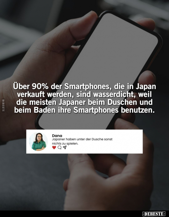 Über 90% der Smartphones, die in Japan verkauft werden.. - Lustige Bilder | DEBESTE.de