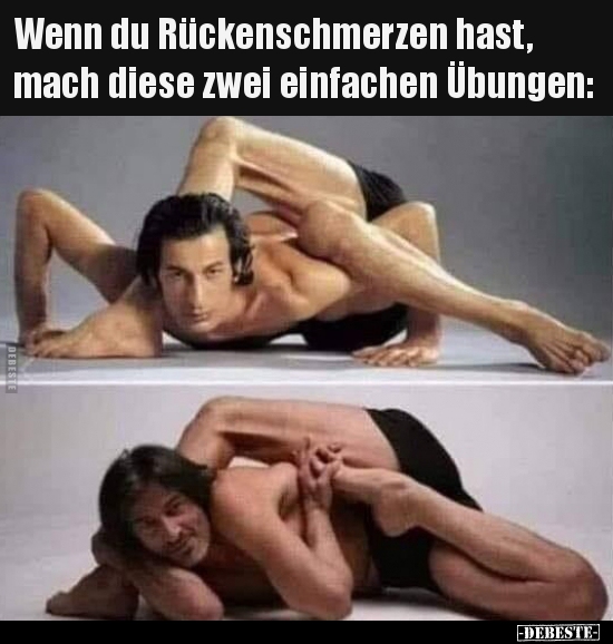 Wenn du Rückenschmerzen hast, mach diese zwei einfachen.. - Lustige Bilder | DEBESTE.de