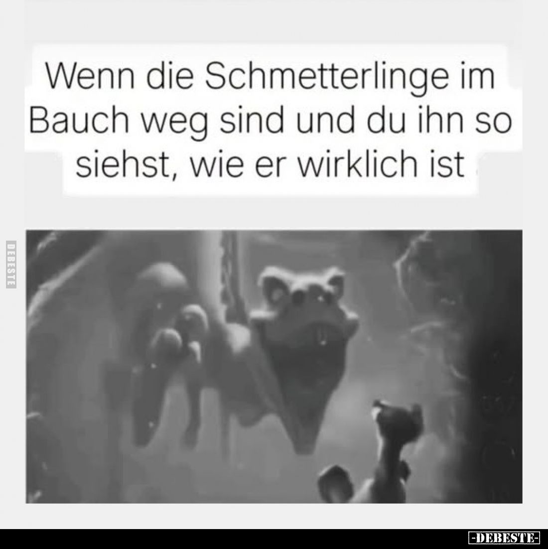 Wenn die Schmetterlinge im Bauch weg sind und du ihn so siehst, wie er wirklich ist