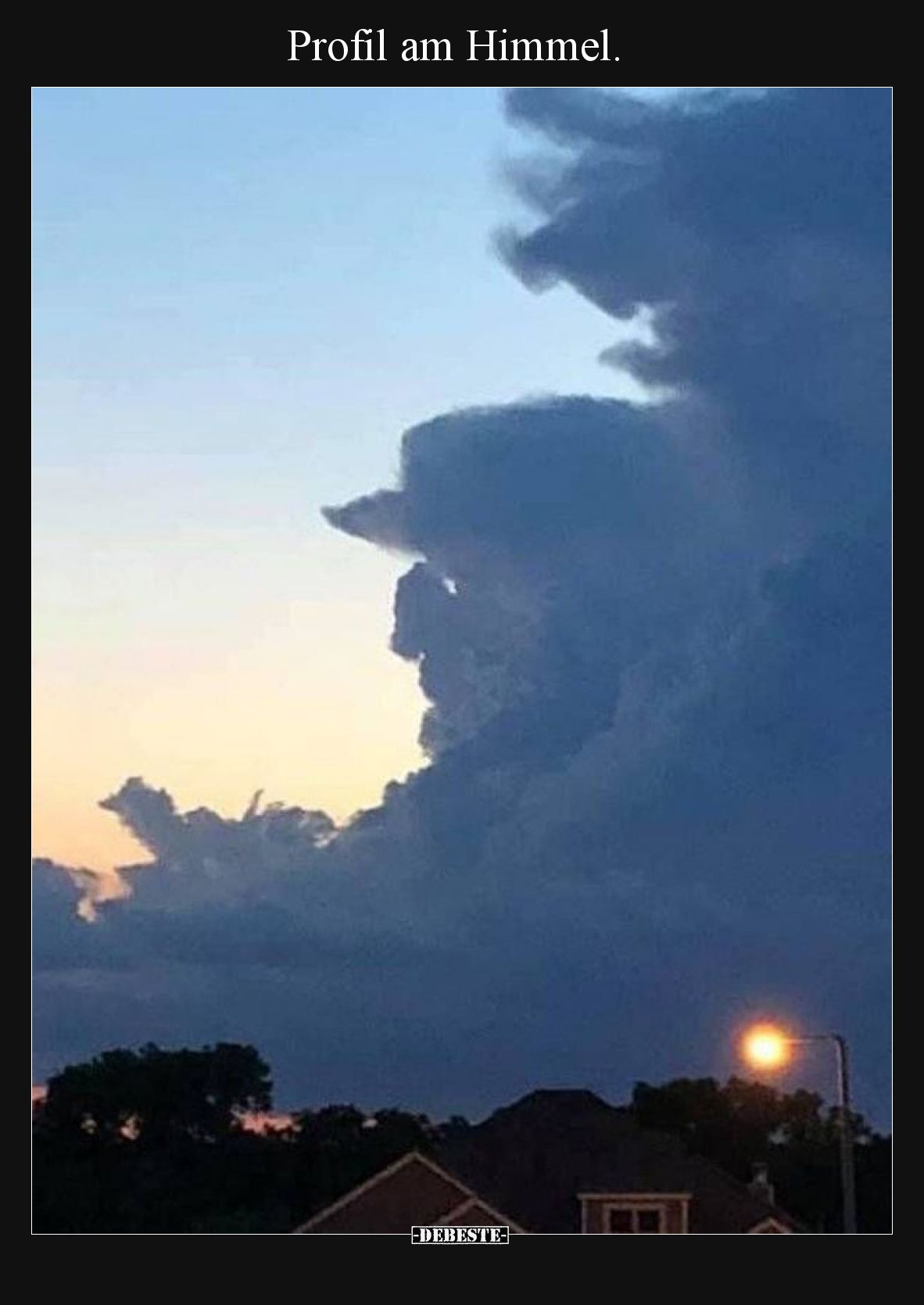Profil am Himmel