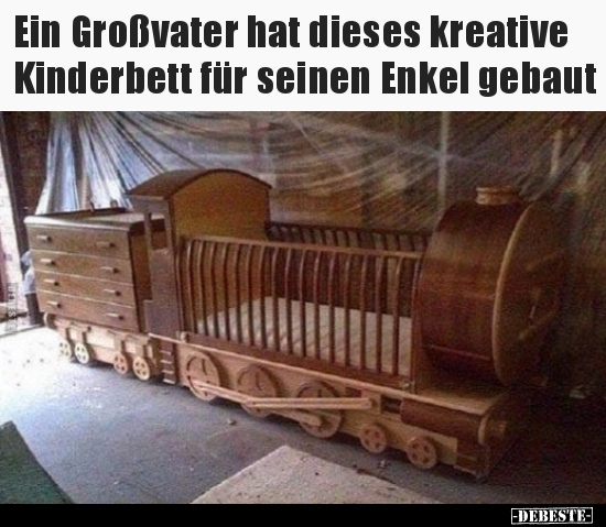 Ein Großvater hat dieses kreative Kinderbett für seinen.. - Lustige Bilder | DEBESTE.de