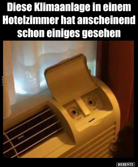 Diese Klimaanlage in einem Hotelzimmer hat anscheinend.. - Lustige Bilder | DEBESTE.de