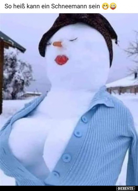 So heiß kann ein Schneemann sein.. - Lustige Bilder | DEBESTE.de