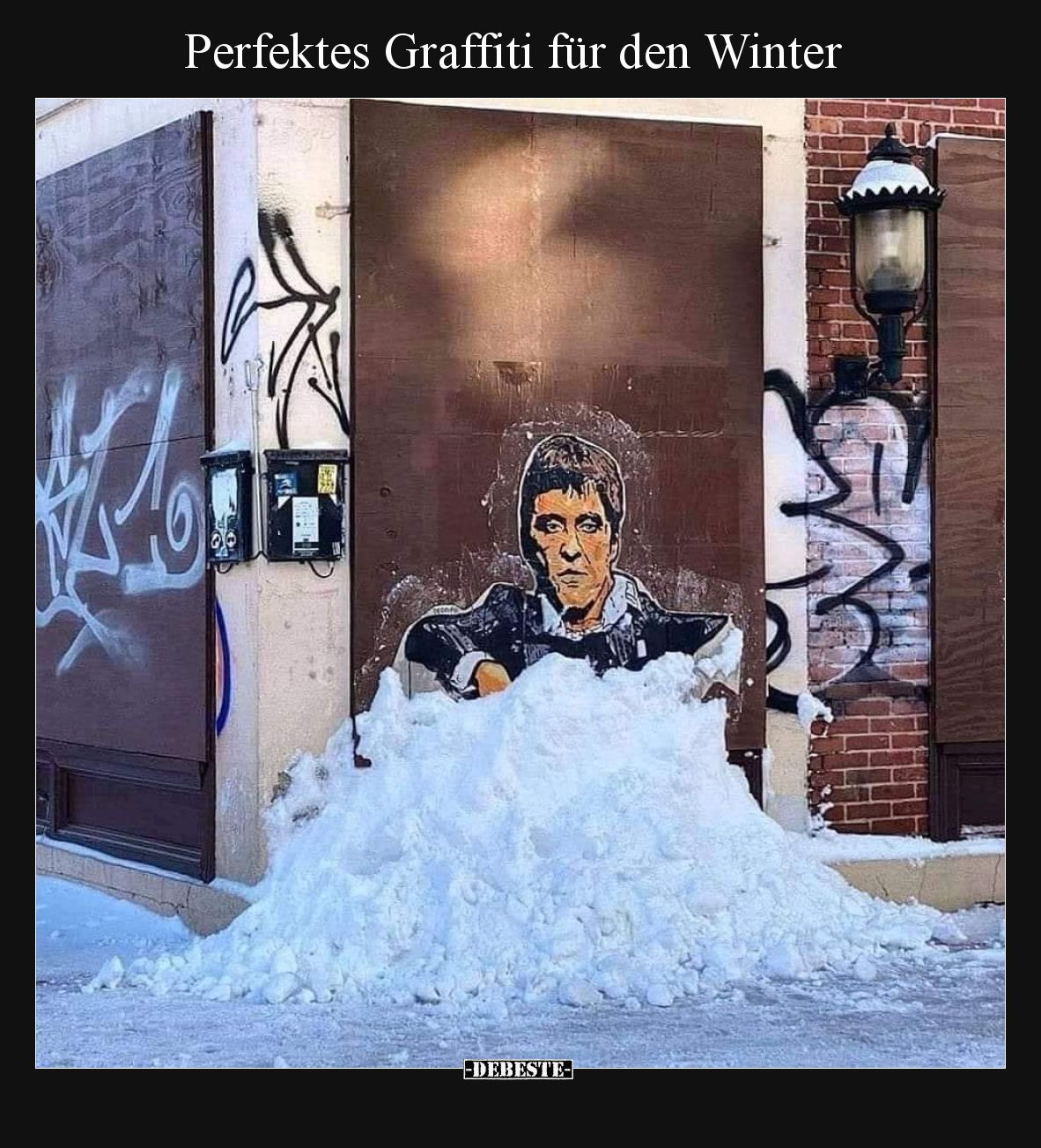 Perfektes Graffiti für den Winter