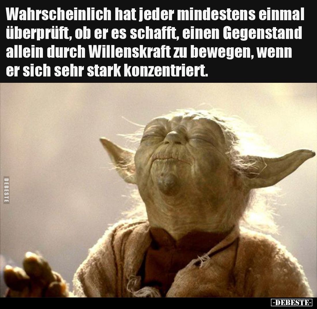 Wahrscheinlich hat jeder mindestens einmal überprüft, ob er es schafft, einen Gegenstand allein durch Willenskraft zu bewegen...