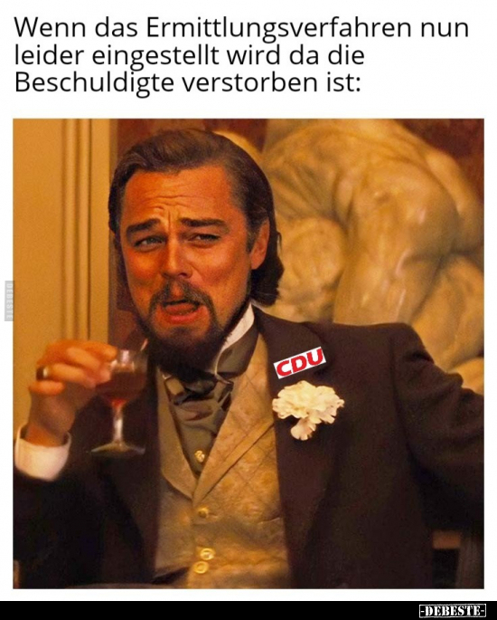 Wenn das Ermittlungsverfahren nun leider eingestellt wird..