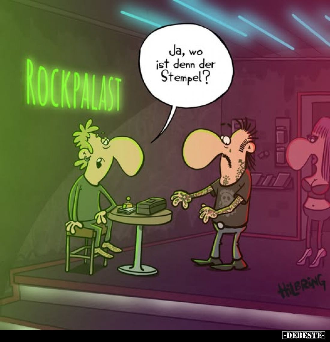 Ja, wo ist denn der Stempel?