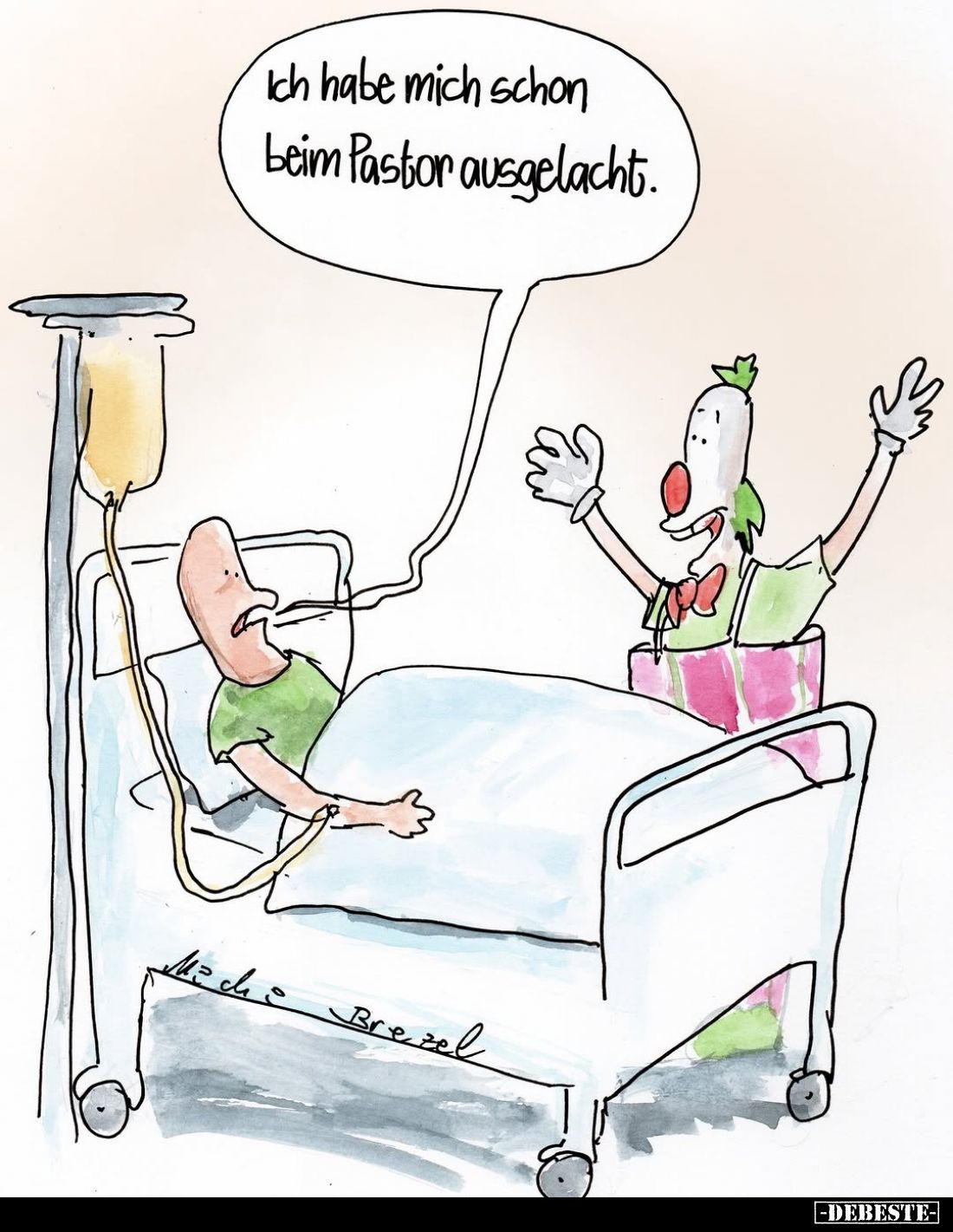 Ich habe mich schon beim Pastor ausgelacht.