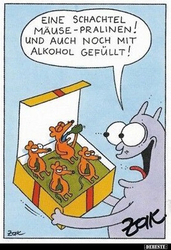 Eine Schachtel Mäuse- Pralinen! Und auch noch mit Alkohol.. - Lustige Bilder | DEBESTE.de
