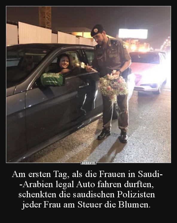 Am ersten Tag, als die Frauen in Saudi-Arabien legal.. - Lustige Bilder | DEBESTE.de