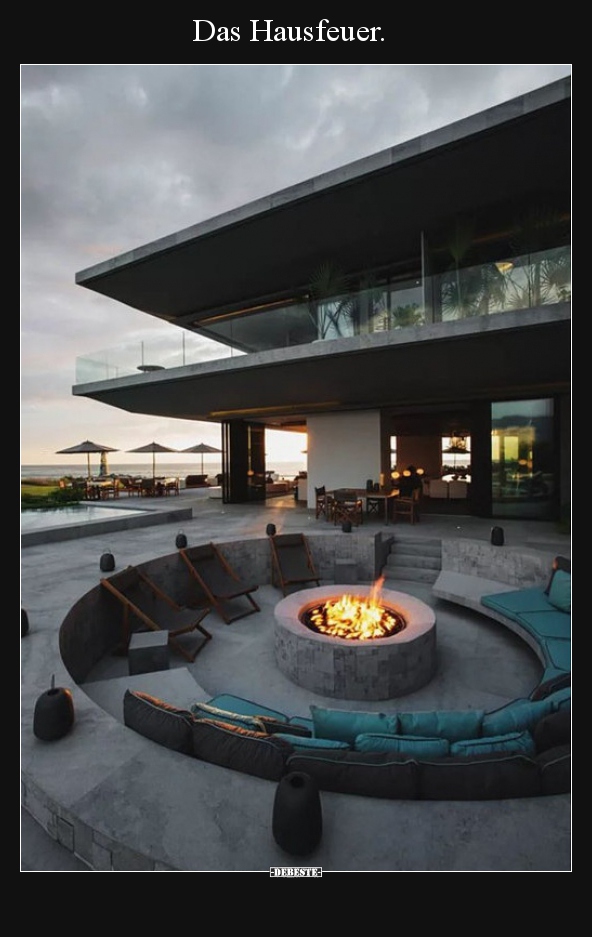 Das Hausfeuer...