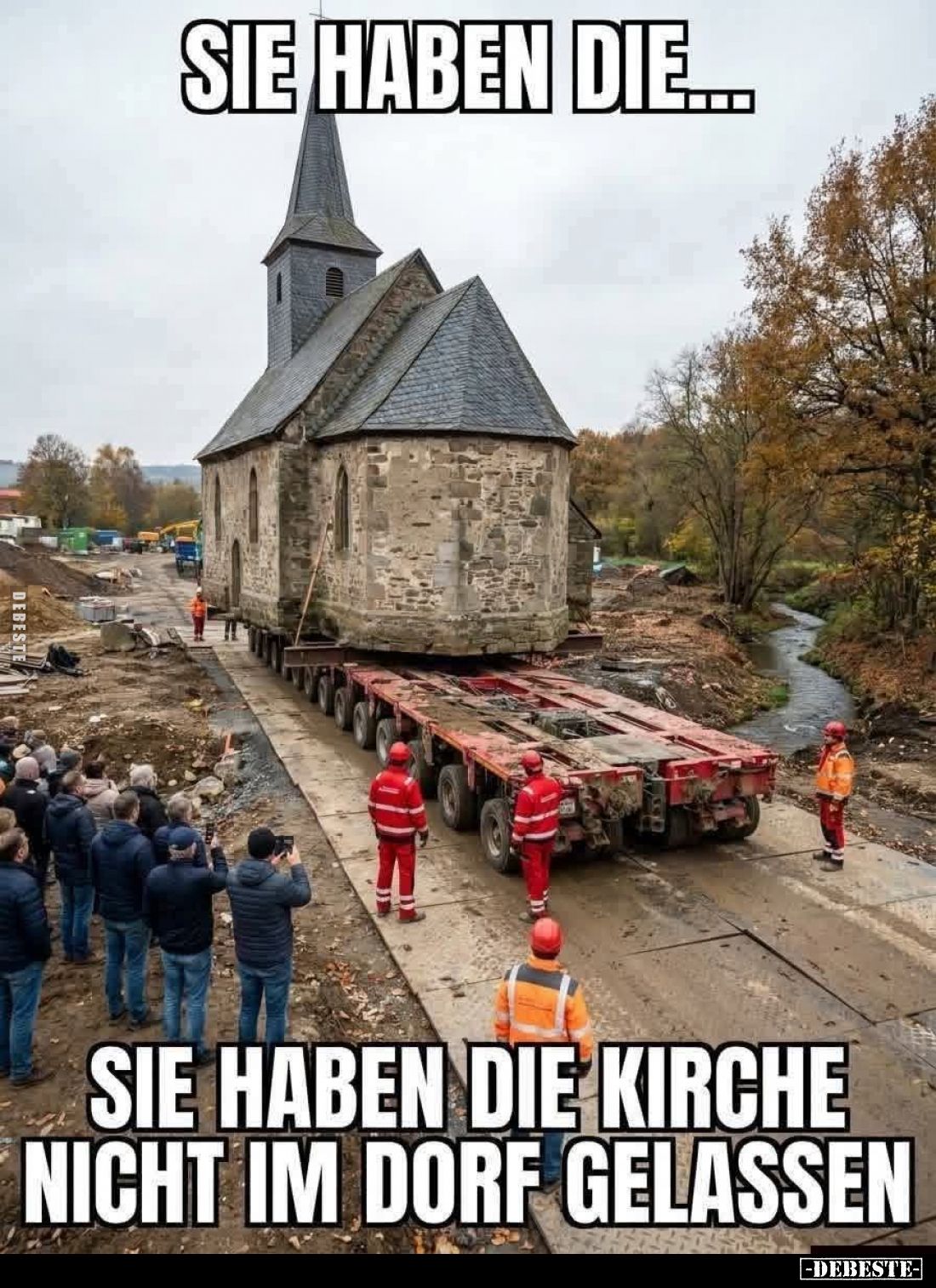 Sie haben die Kirche nicht im Dorf gelassen.