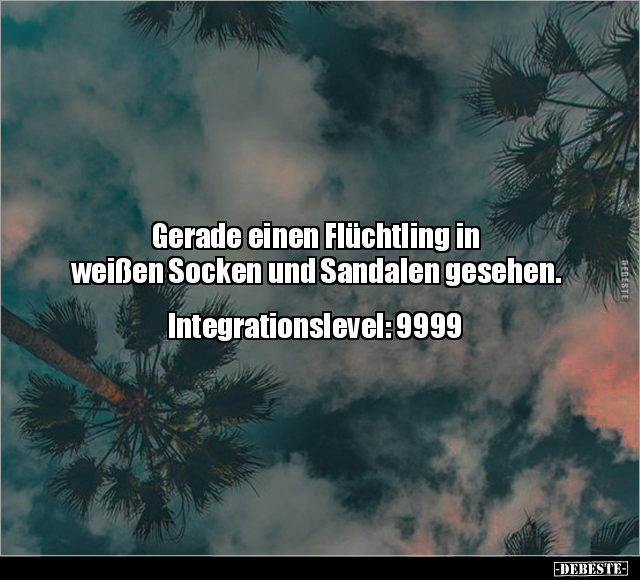 Gerade einen Flüchtling in weißen Socken und Sandalen.. - Lustige Bilder | DEBESTE.de