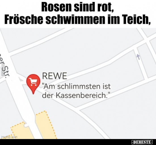 Rosen sind rot, Frösche schwimmen im Teich.. - Lustige Bilder | DEBESTE.de
