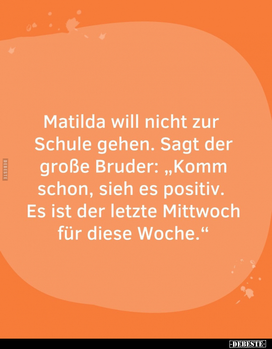 Matilda will nicht zur Schule gehen.. - Lustige Bilder | DEBESTE.de