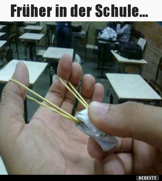 Früher in der Schule...