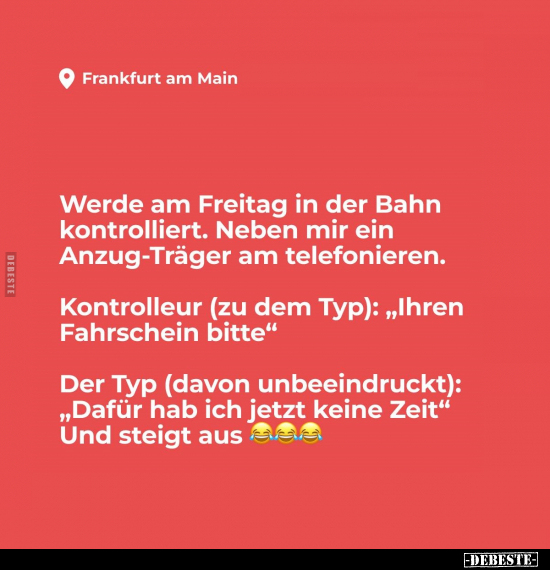 Freitag, Am Freitag, Bahn, Telefonieren