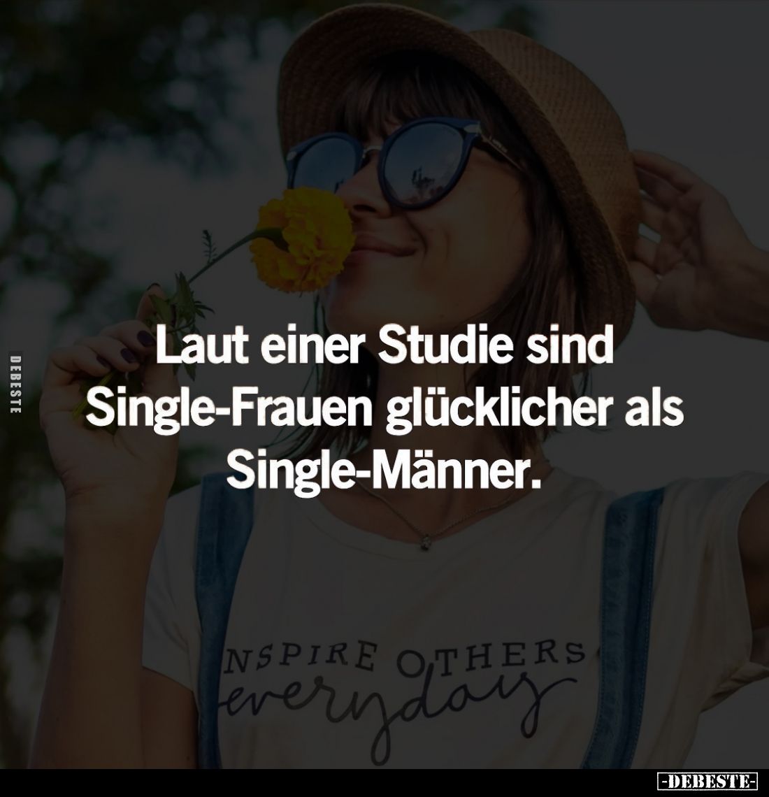 Laut einer Studie sind Single-Frauen glücklicher als Single-Männer.