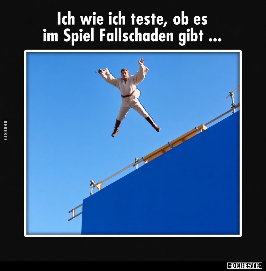 Ich wie ich teste, ob es im Spiel Fallschaden gibt ...