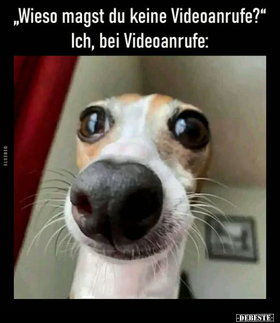 "Wieso magst du keine Videoanrufe?".. - Lustige Bilder | DEBESTE.de