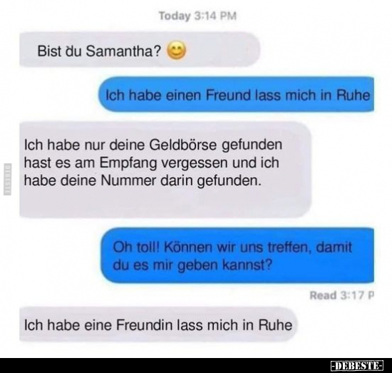 Bist du Samantha?.. - Lustige Bilder | DEBESTE.de